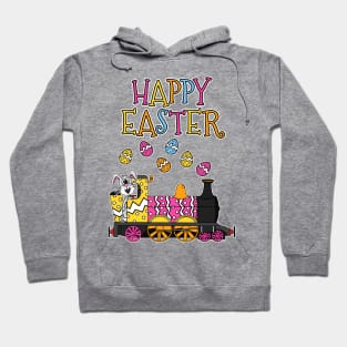 Easter Bunny Driving Steam Train Hoodie